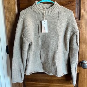 Chunky mock neck sweater
